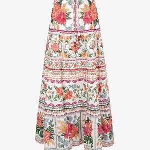 Floral Multicolor Maxi Skirt